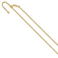 Load image into Gallery viewer, 14K Adjustable 2.5mm Semi-Solid D/C Cable Chain
