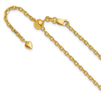 Load image into Gallery viewer, 14K Adjustable 2.5mm Semi-Solid D/C Cable Chain
