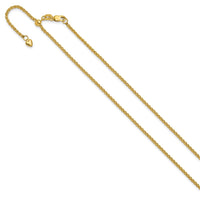 Load image into Gallery viewer, 14K Adjustable 1.6mm Semi-solid Spiga Chain

