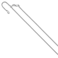 Load image into Gallery viewer, 14K White Gold Adjustable 1.6mm Semi-solid Spiga Chain
