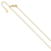 Load image into Gallery viewer, 14K Adjustable .7mm Round Cable Chain
