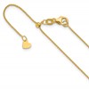 14K Adjustable .7mm Round Cable Chain