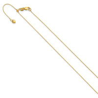 Load image into Gallery viewer, 14K Adjustable .55mm Baby Box Chain
