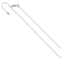 Load image into Gallery viewer, 14K White Gold Adjustable .55mm Baby Box Chain
