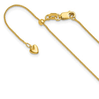 Load image into Gallery viewer, 14K Adjustable .85mm Wheat Chain
