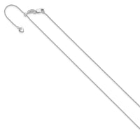 Load image into Gallery viewer, 14K White Gold Adjustable .85mm Wheat Chain
