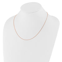 Load image into Gallery viewer, 14K Rose Gold Adjustable .8mm Box Chain
