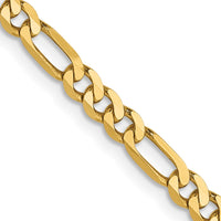 Load image into Gallery viewer, 14K 3mm Flat Figaro Chain
