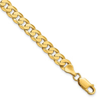 Load image into Gallery viewer, 14K 7.25mm Flat Beveled Curb Chain
