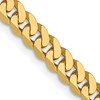 14K 3.9mm Flat Beveled Curb Chain