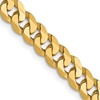 14K 4.5mm Flat Beveled Curb Chain