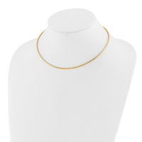 Load image into Gallery viewer, 14K 2mm Round Omega Necklace
