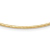 14K 2mm Round Omega Necklace