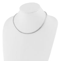 Load image into Gallery viewer, 14K 4mm Two-tone Reversible Omega Necklace
