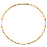 Load image into Gallery viewer, 14K 4mm Two-tone Reversible Omega Necklace
