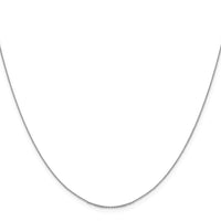 Load image into Gallery viewer, 14K White Gold .85 mm D/C Cable Chain
