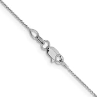 Load image into Gallery viewer, 14K White Gold .85 mm D/C Cable Chain
