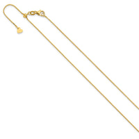 Load image into Gallery viewer, 14K Adjustable .7mm Baby Box Chain
