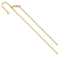 Load image into Gallery viewer, 14K Adjustable 1.2mm Box Chain
