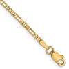 14K 1.8mm Flat Figaro Chain
