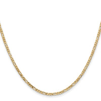 Load image into Gallery viewer, 14K 2.25mm Flat Figaro Chain
