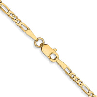 Load image into Gallery viewer, 14K 2.25mm Flat Figaro Chain
