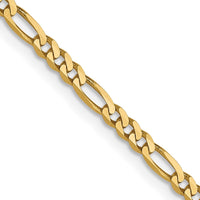 Load image into Gallery viewer, 14K 2.25mm Flat Figaro Chain
