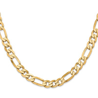 Load image into Gallery viewer, 14K 7.5mm Flat Figaro Chain
