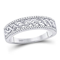 Load image into Gallery viewer, 10kt White Gold His Hers Round Diamond Cluster Matching Wedding Set 5/8 Cttw
