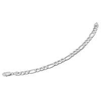 Load image into Gallery viewer, 14K White Gold 6mm Flat Figaro Chain
