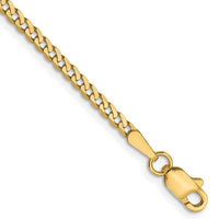 Load image into Gallery viewer, 14K 2.2mm Flat Beveled Curb Chain
