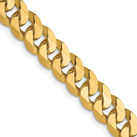 Load image into Gallery viewer, 14K 6.1mm Flat Beveled Curb Chain
