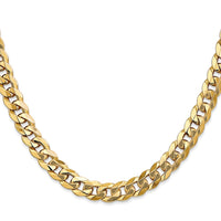 Load image into Gallery viewer, 14K 8mm Flat Beveled Curb Chain
