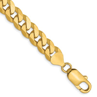 Load image into Gallery viewer, 14K 8mm Flat Beveled Curb Chain
