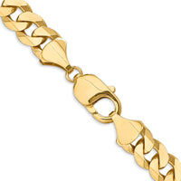 Load image into Gallery viewer, 14K 9.5mm Flat Beveled Curb Chain
