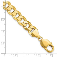 Load image into Gallery viewer, 14K 9.5mm Flat Beveled Curb Chain
