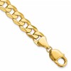 14K 9.5mm Flat Beveled Curb Chain