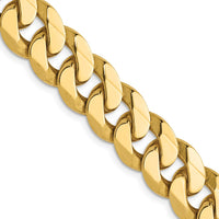 Load image into Gallery viewer, 14K 9.5mm Flat Beveled Curb Chain
