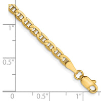 Load image into Gallery viewer, 14K 3mm Concave Anchor Chain
