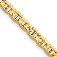 Load image into Gallery viewer, 14K 3mm Concave Anchor Chain
