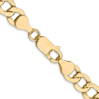 Load image into Gallery viewer, 14K 7mm Semi-Solid Curb Link Chain
