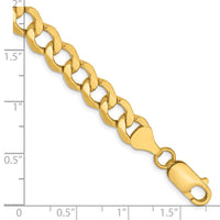 Load image into Gallery viewer, 14K 7mm Semi-Solid Curb Link Chain
