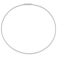 Load image into Gallery viewer, 14K White 1.5mm D/C Neckwire Necklace

