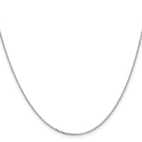 Load image into Gallery viewer, 14K White Gold 1.05mm D/C Cable Chain
