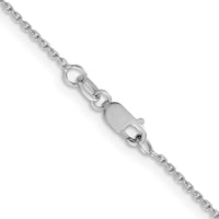 Load image into Gallery viewer, 14K White Gold 1.05mm D/C Cable Chain
