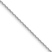 Load image into Gallery viewer, 14K White Gold 1.05mm D/C Cable Chain
