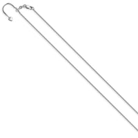 Load image into Gallery viewer, 14K White Gold Adjustable 1mm  D/C Box Chain
