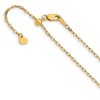 Load image into Gallery viewer, 14K Adjustable 1.3mm Flat Cable Chain
