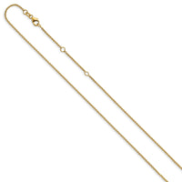 Load image into Gallery viewer, 14k 1.4mm Round Cable 1in+1in Adjustable Chain
