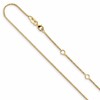 14K 1mm D/C Open Franco 1in+1in Adjustable Chain